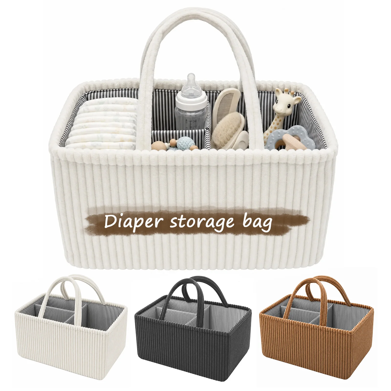 Baby Products Basket - Органайзер для детских подгузников, складная сумка