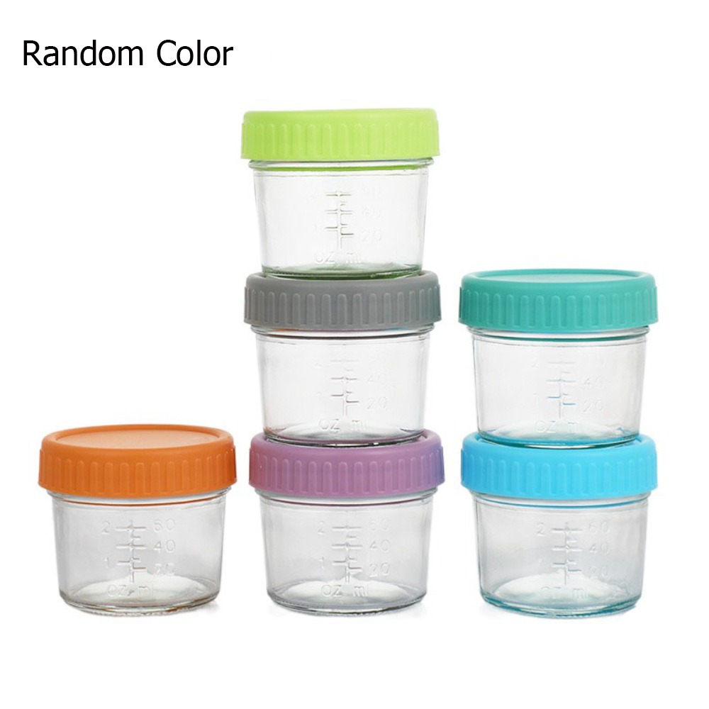 Baby Food Storage Jar - 6 шт., многофункциональная стеклянная банка для